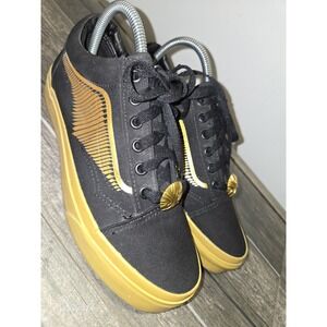 Vans Old Skool X Harry Potter Golden Snitch Men 6 /Women 7.5 Size Shoes Sneakers